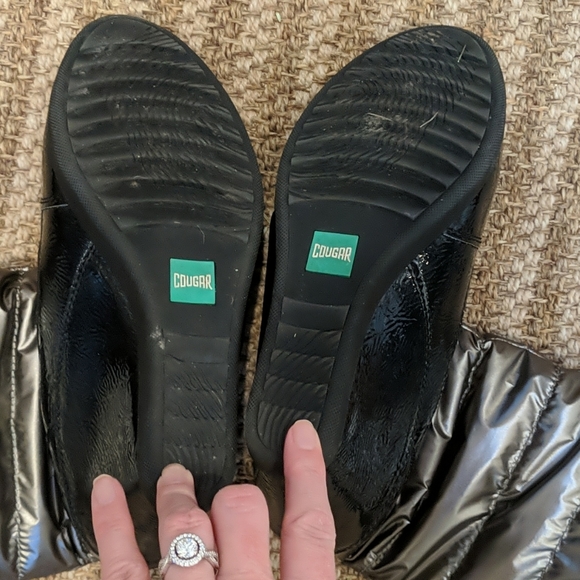 Cougar Gander Gunmetal Wedge Boots Size 9 - Picture 7 of 8